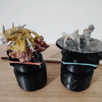 Triclaw painting handle - Tay cầm vẽ mô hình không cần support