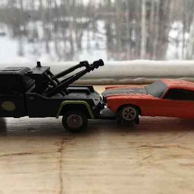 Phụ kiện xe cứu hộ tỉ lệ 1/64 có thể hoạt động được