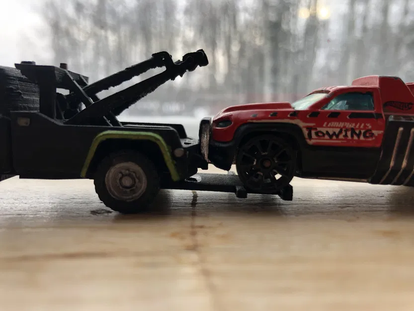 Phụ kiện xe cứu hộ tỉ lệ 1/64 có thể hoạt động được - Image 4