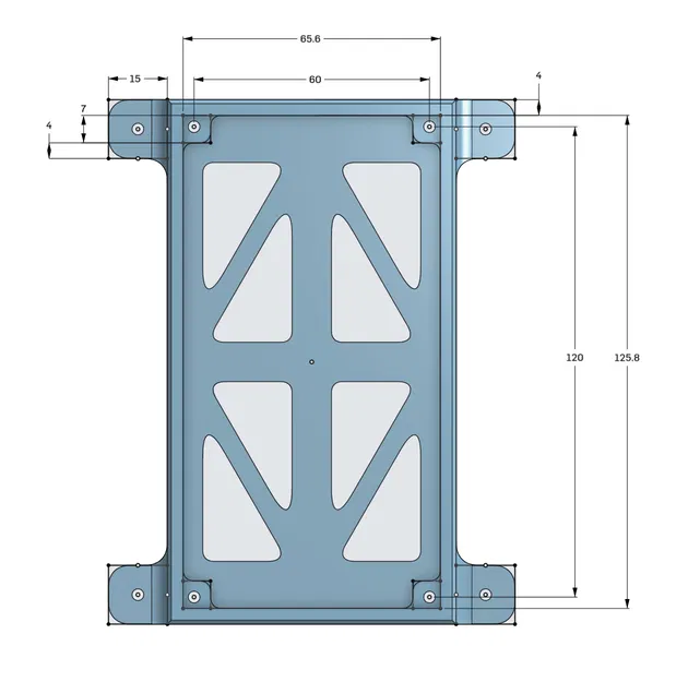 Tấm đế bắt vít cho mạch khuếch đại ZK-3002 TPA3255 - Image 2