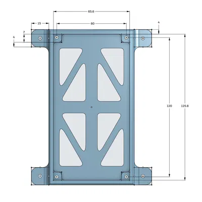 Tấm đế bắt vít cho mạch khuếch đại ZK-3002 TPA3255