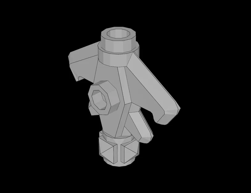 Mô hình đầu rìu đôi 3D phong cách Lego cực ngầu cho nhân vật - Image 1