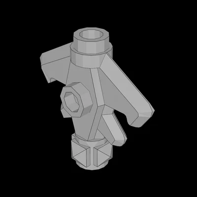 Mô hình đầu rìu đôi 3D phong cách Lego cực ngầu cho nhân vật