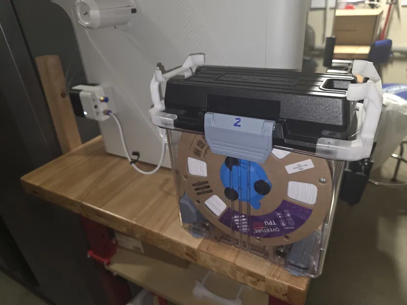 Hệ thống tay quay nam châm thu hồi sợi cho hộp sấy Polymaker (Snapmaker) - Image 1