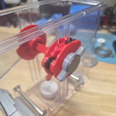 Hệ thống tay quay nam châm thu hồi sợi cho hộp sấy Polymaker (Snapmaker)