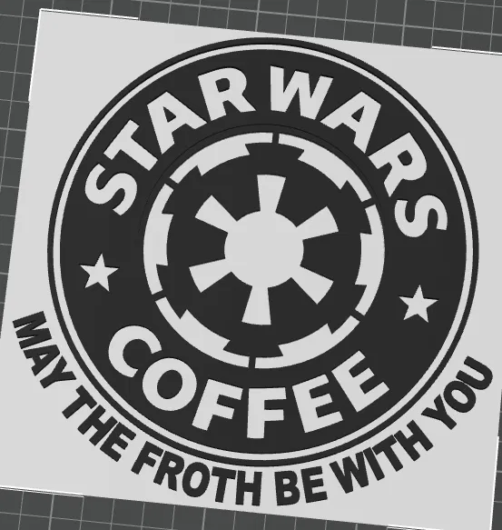 Khuôn rắc bột cà phê Star Wars Empire đầy ấn tượng - Image 1