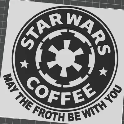 Khuôn rắc bột cà phê Star Wars Empire đầy ấn tượng