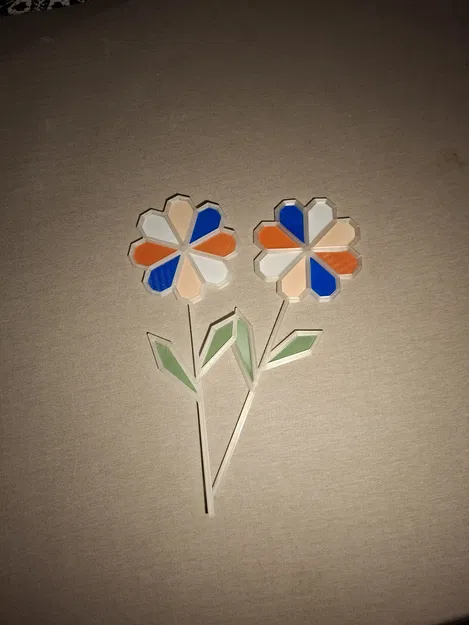 Hoa có cánh và lá tháo rời linh hoạt - Image 1