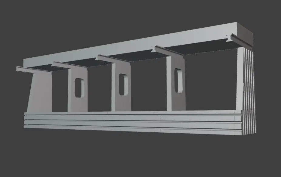 Mô hình khu vực nhà dừng đỗ kỹ thuật (Boxengasse) cho đường đua Slot Car - Image 1