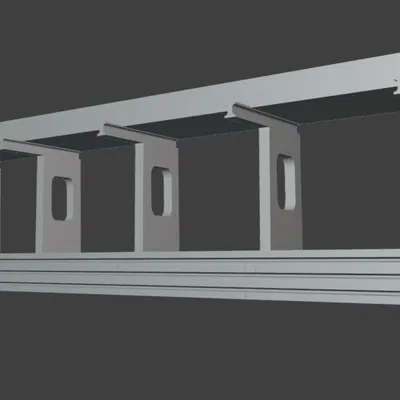 Mô hình khu vực nhà dừng đỗ kỹ thuật (Boxengasse) cho đường đua Slot Car