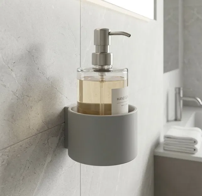 Giá đỡ chai xà phòng treo tường 3D - Tiết kiệm không gian nhà tắm - Image 1