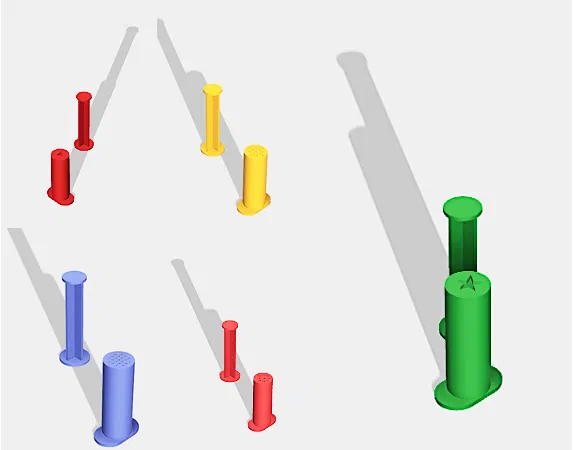 Bộ dụng cụ ép đất nặn tạo hình (Knetspritze) in 3D siêu vui nhộn - Image 1