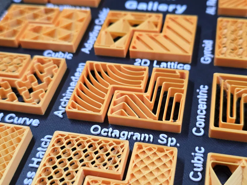 Bảng mẫu thử nghiệm kiểu Infill trên BambuStudio - Image 1