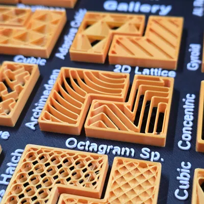 Bảng mẫu thử nghiệm kiểu Infill trên BambuStudio