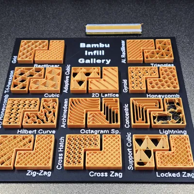Bảng mẫu thử nghiệm kiểu Infill trên BambuStudio