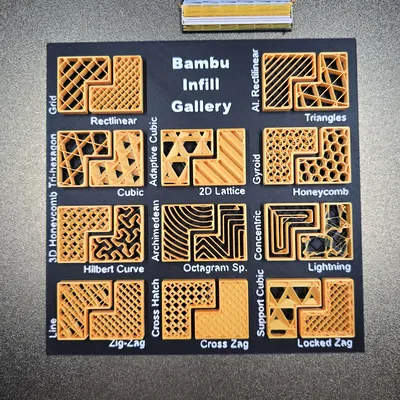 Bảng mẫu thử nghiệm kiểu Infill trên BambuStudio