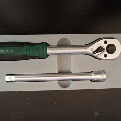 Khay Đựng Cần Siết Lực Parkside 3/8 inch Hệ Gridfinity Siêu Gọn