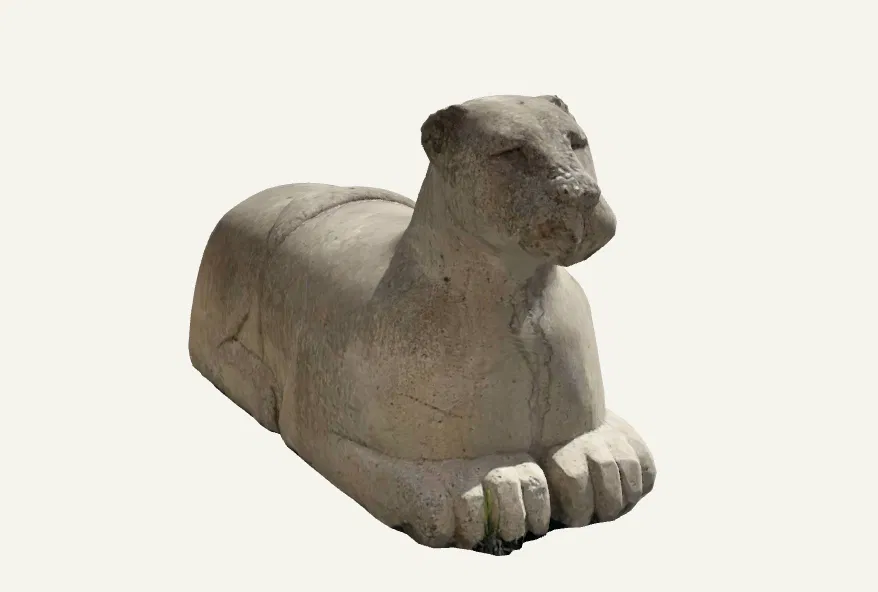 Mô hình 3D tượng báo hoặc sư tử cái cổ điển từ scan thực tế - Image 1
