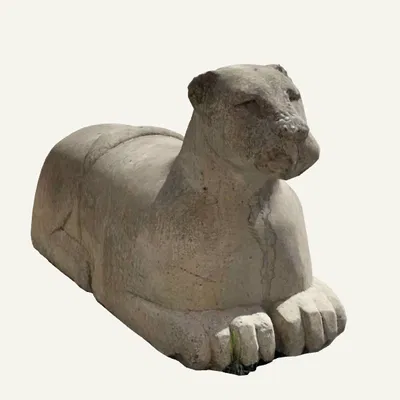 Mô hình 3D tượng báo hoặc sư tử cái cổ điển từ scan thực tế