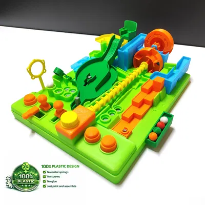 Mô hình Đồ chơi xếp hình viên bi cơ khí – Các bộ phận demo STL