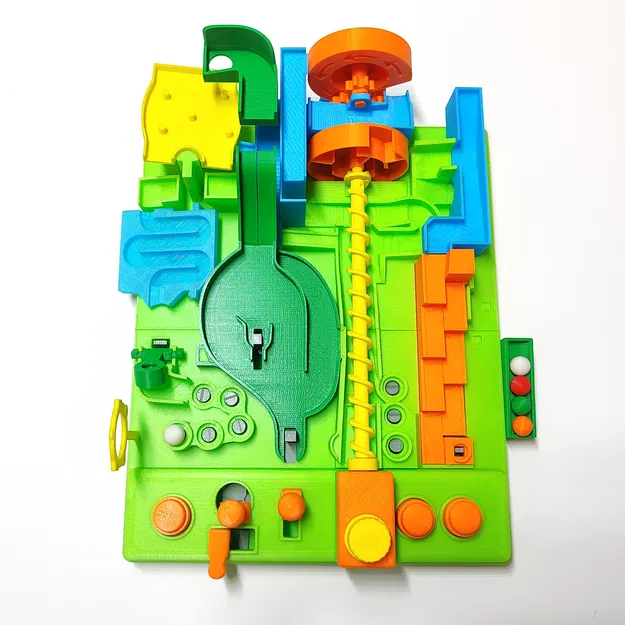 Mô hình Đồ chơi xếp hình viên bi cơ khí – Các bộ phận demo STL - Image 4