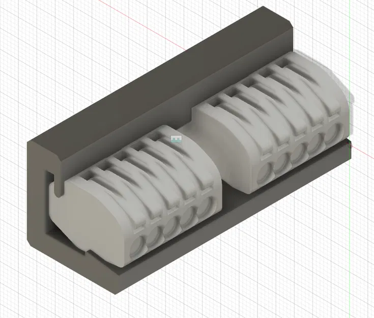 Ngàm giữ đầu nối điện Wago 222-415 gọn gàng cho tủ kỹ thuật - Image 1
