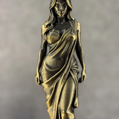 Ethereal Silk Goddess | Tượng Nghệ Thuật Art Deco Đẳng Cấp Bảo Tàng