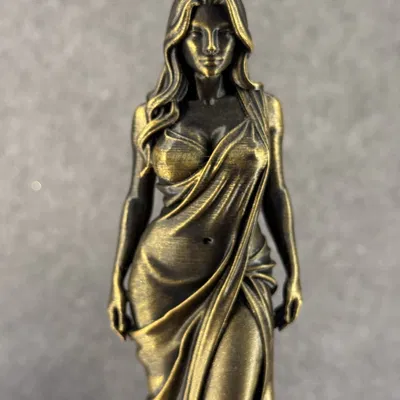 Ethereal Silk Goddess | Tượng Nghệ Thuật Art Deco Đẳng Cấp Bảo Tàng