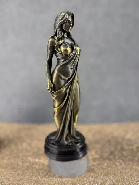 Ethereal Silk Goddess | Tượng Nghệ Thuật Art Deco Đẳng Cấp Bảo Tàng - Image 5