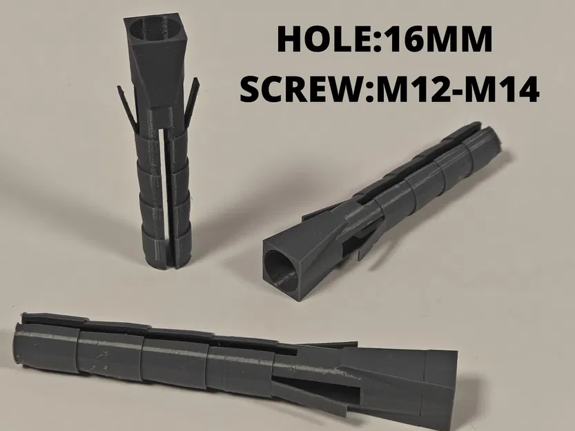 Tắc kê chịu lực (16mm) | Dùng cho ốc vít M12-M14 - Image 1