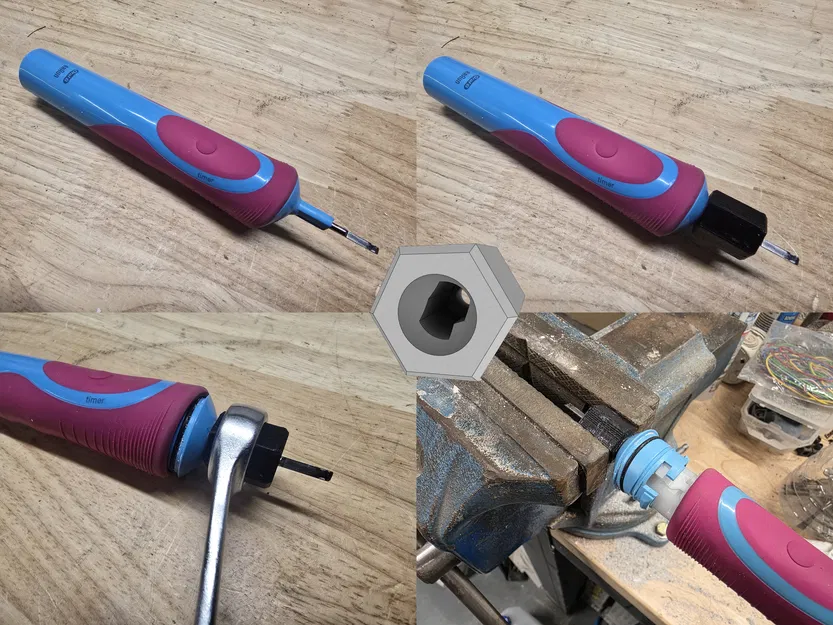 Dụng cụ hỗ trợ tháo rời bàn chải OralB - Image 1