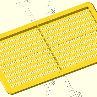 Nắp Thông Gió 3D Parametric Có Lưới Chống Côn Trùng Hiệu Quả