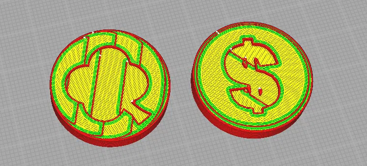 Lucky Token - Mô hình đồng xu may mắn cỏ bốn lá 3D độc đáo - Image 1