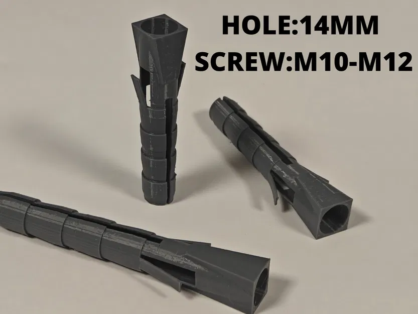 Tắc kê tường hạng nặng (14mm) | Dùng cho ốc vít M10-M12 - Image 1