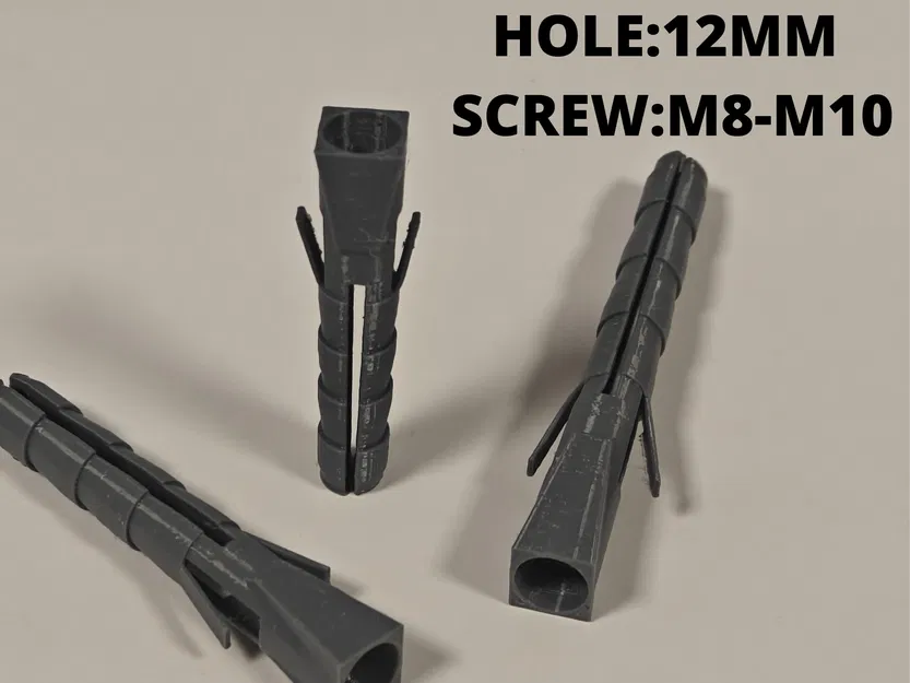 Tắc kê tường chịu lực (12mm) | Dùng cho ốc M8-M10 - Image 1