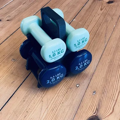 Giá đỡ cho tạ tay Decathlon 1 kg và 2 kg