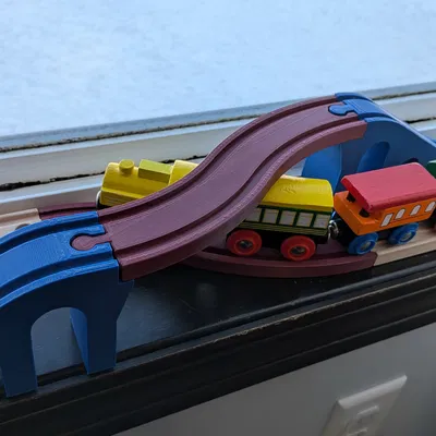 Đường ray xe lửa Brio/Ikea Swerve Track in 3D cho bé