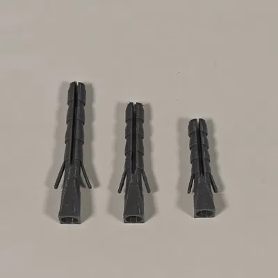 Tắc kê nhựa (8mm) | Dùng cho vít M4.5-M6 | 5 kích thước