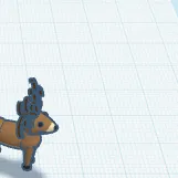 Mô hình tiểu cảnh núi tuyết mùa đông (Winter Mountain Diorama) 3D