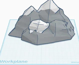 Mô hình tiểu cảnh núi tuyết mùa đông (Winter Mountain Diorama) 3D - Image 9