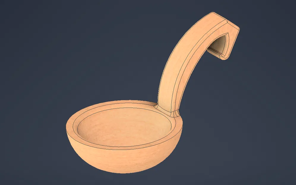 Mẫu in 3D gáo múc canh tiện dụng cho căn bếp gia đình - Image 1