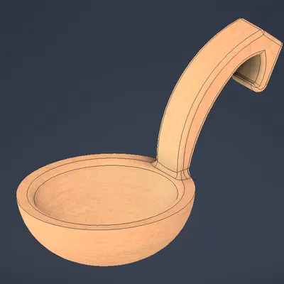 Mẫu in 3D gáo múc canh tiện dụng cho căn bếp gia đình