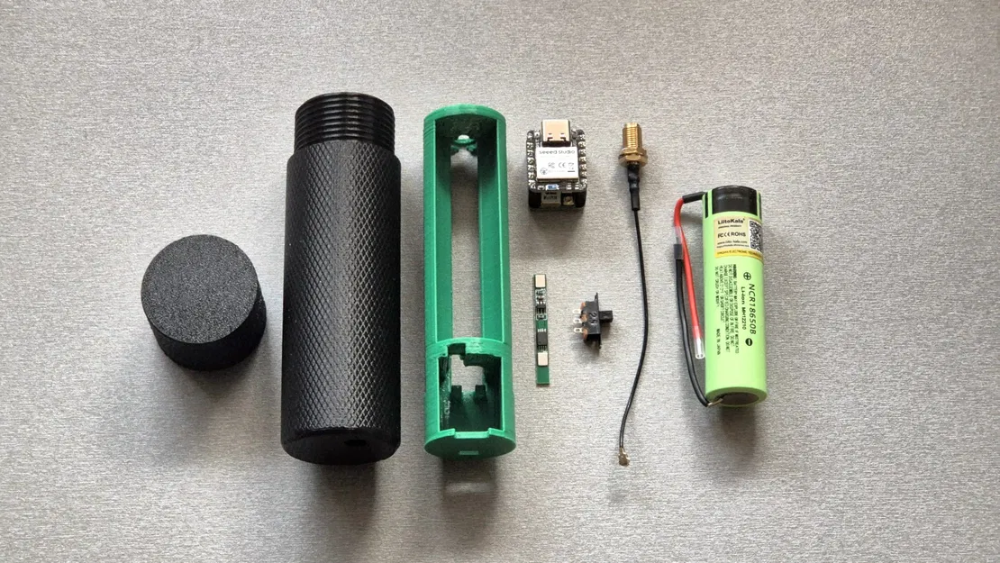 Vỏ dạng ống cho Seeed Studio XIAO nRF52840 & Wio-SX1262 (Meshtastic/MeshCore) - Image 5