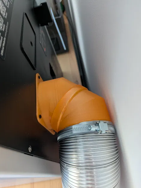 Cút nối ống xả 90 độ cho máy in 3D QIDI Q2 (Gọn gàng và tiện lợi) - Image 1