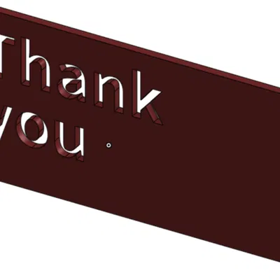 Thiết kế thẻ cảm ơn (Thank you card) in 3D tinh tế và sang trọng