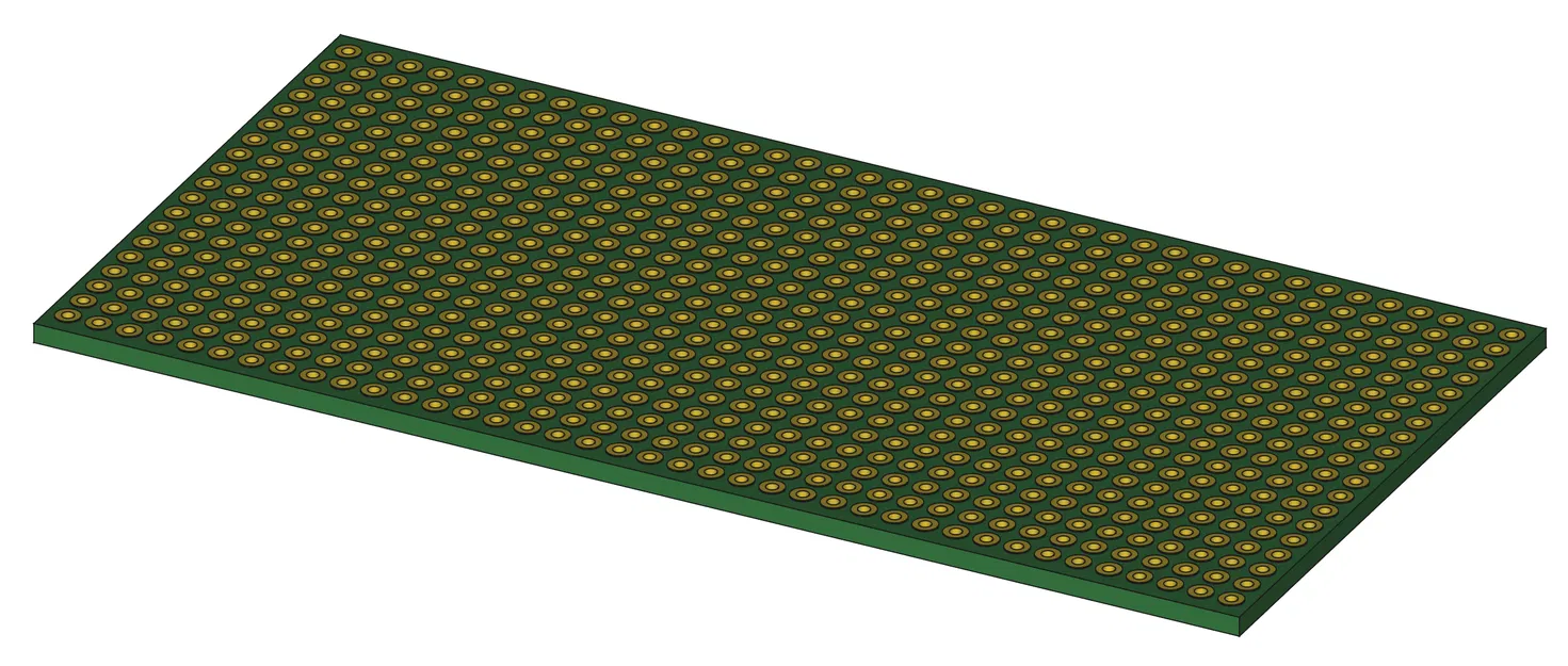 Mô hình 3D PCB Prototyping 100x50 H25PR050 chuẩn xác cho kỹ thuật - Image 1