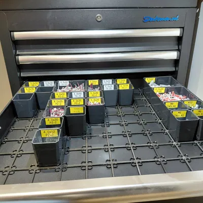 Lưới chia ngăn kéo tương thích Sortimo T-BOXX (9x10) - Hệ thống module