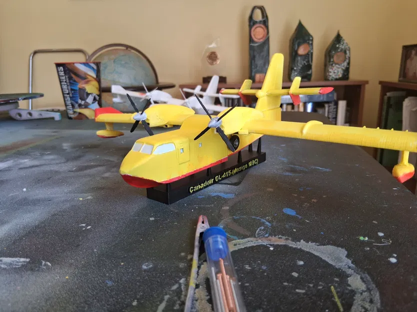 Mô hình máy bay chữa cháy Canadair CL-415 in 3D chất lượng cao - Image 1