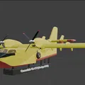Mô hình máy bay chữa cháy Canadair CL-415 in 3D chất lượng cao - Thumbnail 2