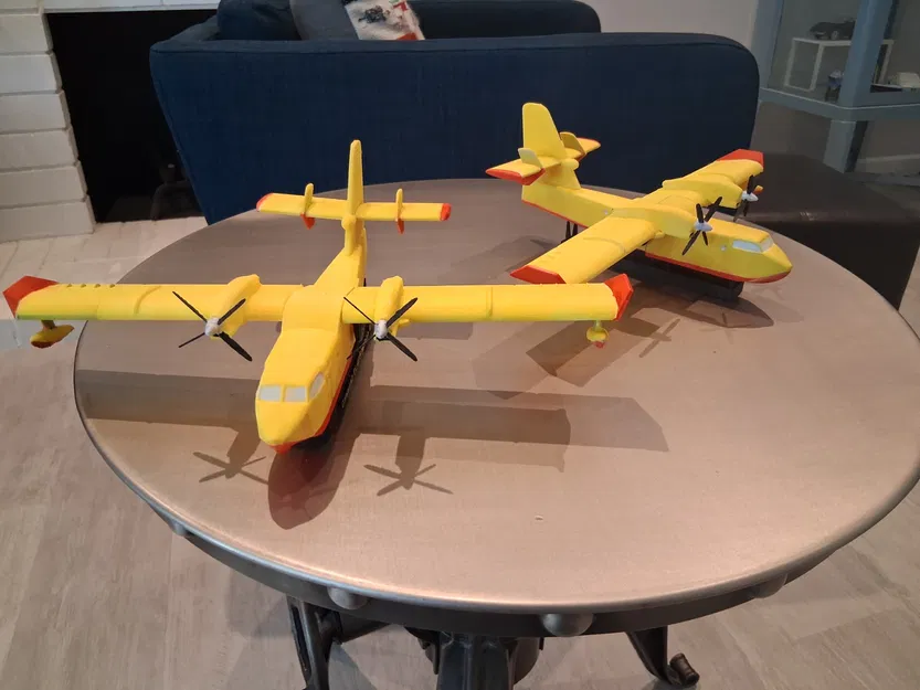 Mô hình máy bay chữa cháy Canadair CL-415 in 3D chất lượng cao - Image 4